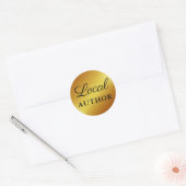 Sticker Rond Auteur local Livre Promo Gold B (Enveloppe)