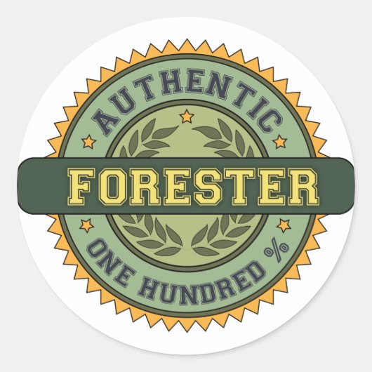 Sticker Rond Authentic Forester (Devant)