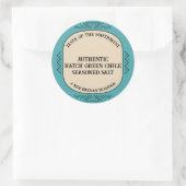 Sticker Rond Authentic Hatch Green Chile Spice Custom (Sac)
