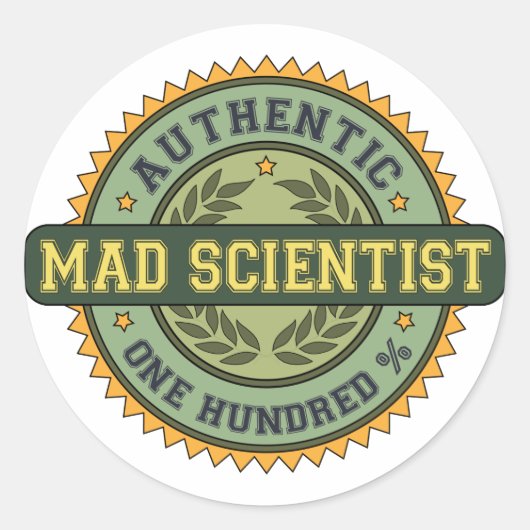 Sticker Rond Authentic Mad Scientist (Devant)