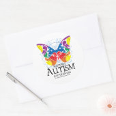 Sticker Rond Autism Butterfly (Enveloppe)