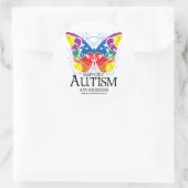 Sticker Rond Autism Butterfly (Sac)