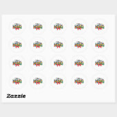 Sticker Rond Autism Mama - Puzzle Piece Maman Support (Feuille)