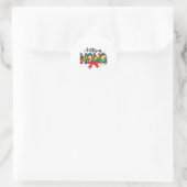 Sticker Rond Autism Mama - Puzzle Piece Maman Support (Sac)