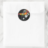 Sticker Rond Autism Papa Support Alone Puzzle You' ; ll Neve (Sac)