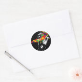 Sticker Rond Autism Papa Support Alone Puzzle You' ; ll Neve (Enveloppe)