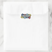 STICKER ROND AUTISME (Sac)