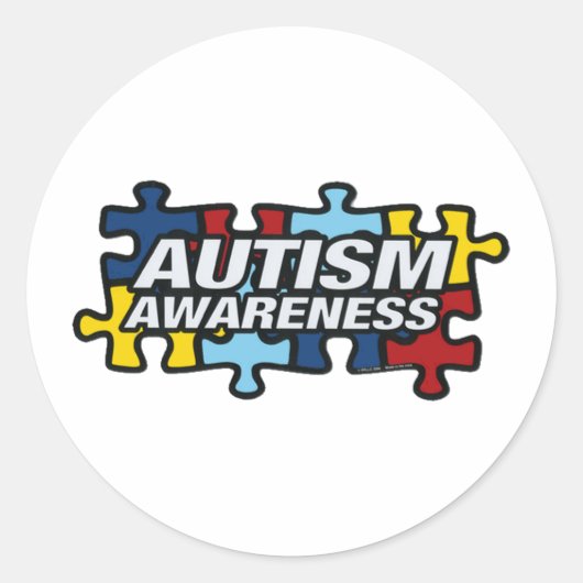 STICKER ROND AUTISME (Devant)