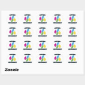 Sticker Rond Autisme (Feuille)