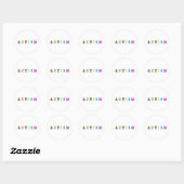 Sticker Rond Autisme (Feuille)