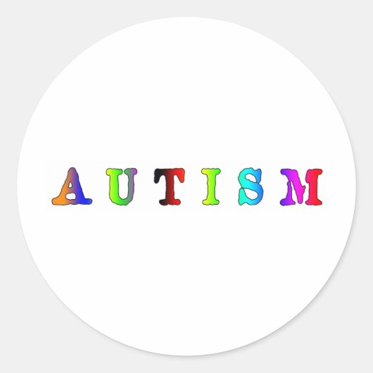 Sticker Rond Autisme (Devant)