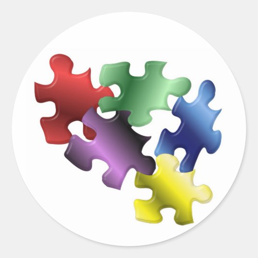 Sticker Rond Autisme (Devant)
