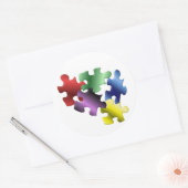 Sticker Rond Autisme (Enveloppe)