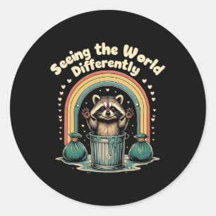 Sticker Rond Autisme Drôle Voir Le Monde Différents Autistes R