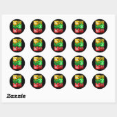 Sticker Rond Autisme Élément chimique (Feuille)
