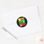 Sticker Rond Autisme Élément chimique (Enveloppe)