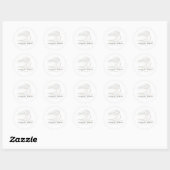 Sticker Rond Autisme Fil Unique (Feuille)
