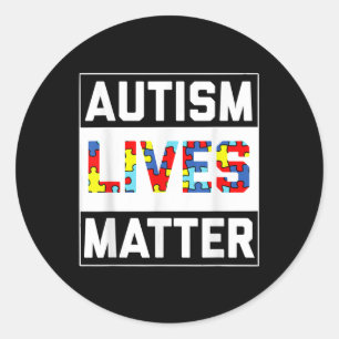 Sticker Rond Autisme Live Sensibilisation sur l'autisme T Chemi