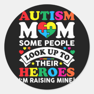 Sticker Rond Autisme Maman Certaines Personnes Regardent Leurs