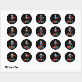 Sticker Rond Autisme Parce que Normal est Ennuyeux Superhero En (Feuille)