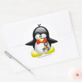 Sticker Rond Autisme Penguin (Enveloppe)
