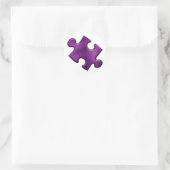 Sticker Rond Autisme Puzzle Pièce violet (Sac)