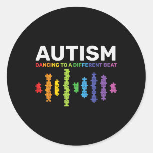 Sticker Rond Autisme, Sensibilisation sur l'autisme Maman Enfan