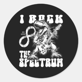 Sticker Rond Autisme Trex Autisme Infinité I Rock Spectre Re