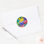 STICKER ROND AUTISTIQUE (Enveloppe)