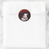 Sticker Rond Autocollant-cadeau Ruby (Sac)