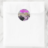 Sticker Rond autocollant, Relax (Sac)