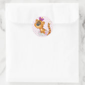 Sticker Rond Autocollant/tigre (Sac)