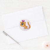 Sticker Rond Autocollant/tigre (Enveloppe)