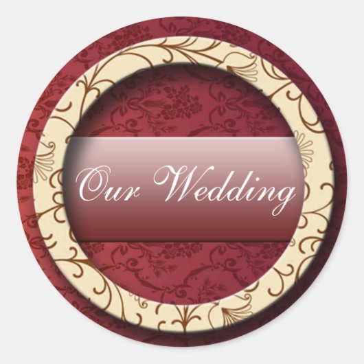 Sticker Rond autocollant_wedd_anneau (Devant)