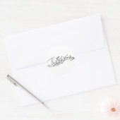 Sticker Rond Autographe de la reine Elizabeth I d'Angleterre (Enveloppe)