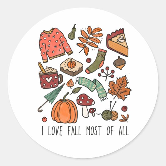 Sticker Rond Automne (Devant)