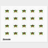 Sticker Rond Automne Acorn (Feuille)