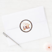 Sticker Rond Automne/Automne/Feuille (Enveloppe)