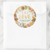Sticker Rond Automne Automne Maple Feuille Citrouille Mariage M (Sac)