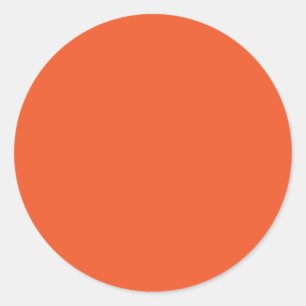 Sticker Rond Automne Couleur hiver Rouge Orange