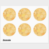 Sticker Rond Automne, Motif Feuille 4 (Feuille)