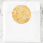 Sticker Rond Automne, Motif Feuille 4 (Sac)