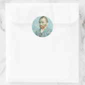 Sticker Rond Autoportrait de Vincent Van Gogh (Sac)