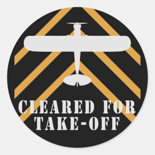 Sticker Rond Autorisé Pour Le Décollage (Devant)