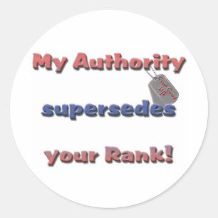 Sticker Rond autorité