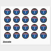 Sticker Rond Autoroute 2 (Feuille)