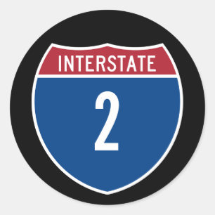 Sticker Rond Autoroute 2