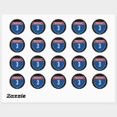 Sticker Rond Autoroute 3 (Feuille)