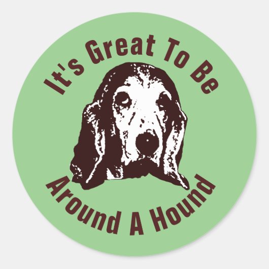 Sticker Rond Autour D'Une Hache (Devant)