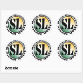 Sticker Rond Autre logo (Feuille)